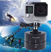 Resim Butu Zaman Atlamalı 360 Derece Otomatik Döndürme Kamera Platformu Tripod Kafa Tabanı Gopro Hero 6/5/4/3, Xiaoyi Aksiyon Kamerası 