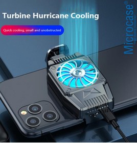 Resim Microcase 4.7 - 6.5 Inç Telefonlar Için Ledli Soğutucu Fan 300 Mah Pil 4500 Rpm - Al2657 