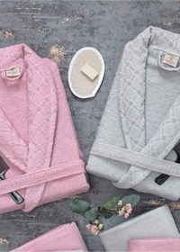 Resim Güvenal Hayal 12 Parça Kutulu Jakarlı Bornoz Takımı Bornoz Havlu & Havlu Seti Banyo Çeyiz Seti 1 Çok Renkli 