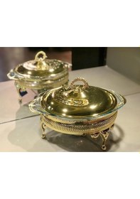 Resim Queen Anne Yuvarlak Ayaklı Fırın Kabı Gold 30 23 19 Gold 