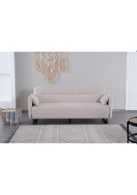 Resim Kilim Mobilya Odin Üç Kişilik Yüksek Ayaklı Koltuk-kanepe Krem 