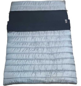 Resim CAMP STORY Toro-18 350 gr Siyah Polarlı Başlıklı Çift Kişilik Uyku Tulumu Gri 