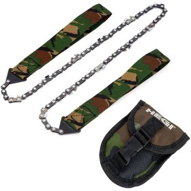 Resim Hegi 818100061 Cep Tipi Zincirli El Testeresi 65cm - Kamuflaj 