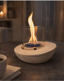 Resim Westonya Westart05 Aura Stone Masaüstü Bioethanol Şömine 