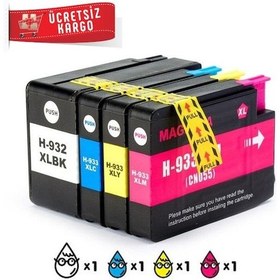 Resim Hp 932Xl Hp 933Xl 4 Renk Uyumlu Kartuş Hp 7510/7610/7612/7110/670 