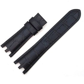 Resim Versace Hakiki Deri Saat Kayşı Kordonu Siyah 24 Mm 