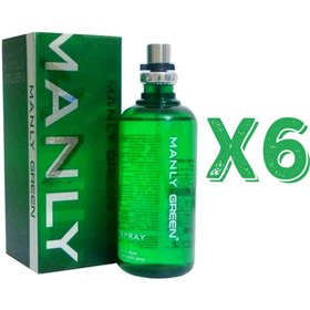 Resim Manly Green Edc 125 Ml Erkek Parfüm 6 Adet 