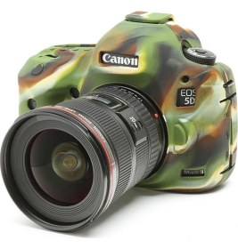 Resim EasyCover Canon 5D Mark3 Silikon Kılıf+Ekran Koruyucu (Kamuflaj) 
