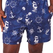 Resim Erkek Casual Plaj Şortu, Hızlı Kuruyan Drawstring Yüzme Şortu Cebi ile, Hafif Polyester Karışımı, Mavi Okyanus Tekerlekli Sandalye Baskısı Yaz Sörfü ve Tatil için, Gündelik Yüzme Giysisi | Eğlenceli Baskılı Şortlar | Quickdry Kumaş, Plaj Şortu 