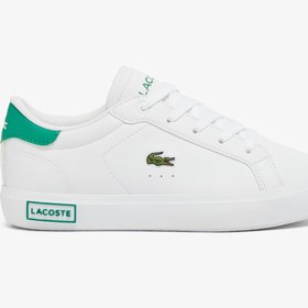 Resim Lacoste Powercourt Bebek Beyaz/Yeşil Sneaker 