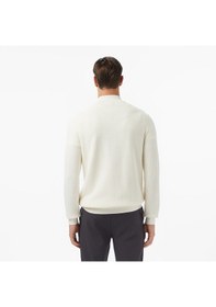 Resim Nautica Erkek Krem Classic Fit Kazak Düz S57230t Krem 