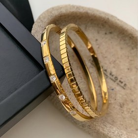 Resim 2 adet/takım Zarif ve Şık Paslanmaz Çelik Taşlı Takı Seti - Vintage Tarzı, Su Geçirmez ve Aşınmaya Dayanıklı, Herhangi Bir Durum İçin Mükemmel Moda Aksesuarı 