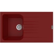 Resim Polex Cristal Lux Granit Eviye Real Stone P02 Bordo 