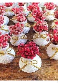 Resim Bernami Vazo Pinterest Nikah Nişan Söz Kına Şeker Hediyelik Taştan Mini Vazo Kuruçiçekli - 25 Adet Diğer 