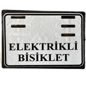 Resim SKM ELEKTRİKLİ BİSİKLET PLAKASI GENİŞ 