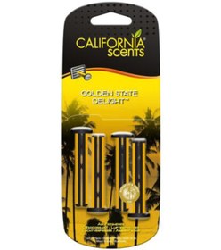 Resim California Scents Vent Stick Golden State Delight Tatlı Lokum Parfümlü Kalorifer Geçme Koku 4'lü Set 