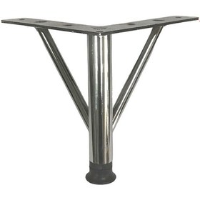 Resim Firkete Ayak Metal 15 Cm Krom Mobilya Koltuk Ayağı 