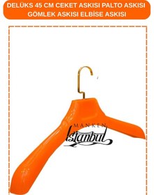 Resim Ceket Askısı 45 Cm Turuncu Elbise Gömlek Palto Askısı Gardırop Mağaza Askılığı 10 Adet Diğer 