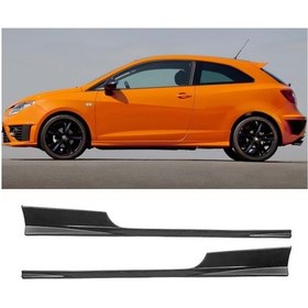 Resim Seat İbiza Mk4 2kapı Cupra Yan Marşpiyel Seti Plastik 2 Adet Mat Siyah 2008-2017 Karlık+ek+bodykit 