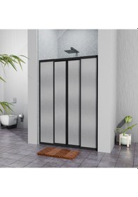 Resim Tekno Duş Si Yah Plastik Mika Duşakabin H:180 200cm Siyah 