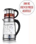 Resim Schafer Cam Çaycı Ve 1000 ml French Press 