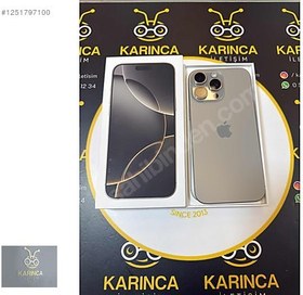 Resim Apple iPhone 16 Pro Max İkinci El TR | 256 GB | Natürel Titanyum 