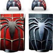 Resim Kt Grup Spiderman Logo Red-Blue Playstation 5 Dijital Versiyon Sticker Kaplama Seti 