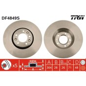 Resim TRW DF4849S Fren 1440027088 (WF483582) (Fiyat:2 Adet İçindir) 