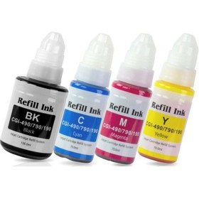 Resim Duruink Canon Pixma G4411 Gı-490 Uyumlu Mürekkep Seti 135ml Siyah + 3x70ml Renkli 