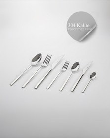 Resim Vega 84 Parça Çatal Kaşık Bıçak Seti 304 18/10 Metalik 