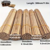 Resim 100 adet/50 adet/25 adet/10 adet Karbonize Bambu ve Ahşap DIY Yapı Model Malzemesi 