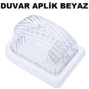 Resim Beyaz Duvar Aplik Tavan Glop Armatür Beyaz. 20 Cm Porselen Duy 