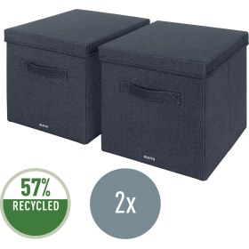 Resim Leitz Kumaş Saklama Kutusu 2 Adet, Kapaklı L 