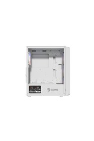 Resim Zoko Chiko White 4x12 CM ARGB Fan Mesh Panel Temperli Cam Bilgisayar Kasası 