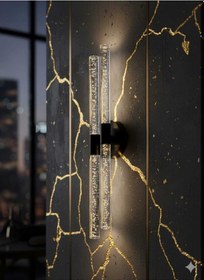 Resim Bubblelight Dubble Şık Ve Zarif Modern Led Duvar Aplik Siyah Elektrikli Kumandalı Siyah 