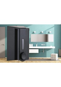 Resim Vialli S4b Sıvı Sabun Dispenseri Aparatı Siyah 1000 Ml 