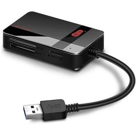 Resim Geeksen Kawau Usb 3.0 4'lü Kart Okuyucu - Sd/tf/cf/ms İçin Hızlı Veri Aktarımı Ve Taşınabilir Tasarım 