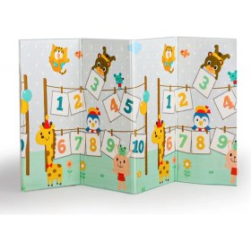 Resim Elfobaby Pretty Numbers - Katlanabilir - Extra Large - Çift Yönlü - Oyun Halısı ve Matı 160X180X1 (Taşıma Çantası ) 