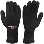 Resim Willowhaven Kadın Erkek 2,5mm Dalış Eldiveni 5 Parmak Kaymaz Ayarlanabilir Bilek 