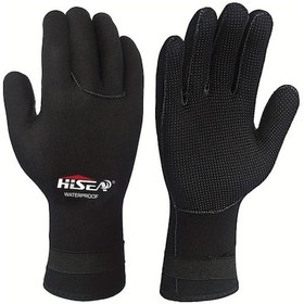 Resim Willowhaven Kadın Erkek 2,5mm Dalış Eldiveni 5 Parmak Kaymaz Ayarlanabilir Bilek 