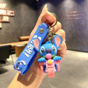 Resim Baijiafu2 Yeni Çizgi Film Animasyon Stitch Serisi Yumuşak Kauçuk Anahtarlık Bebek Çantası Kolye Anahtarlık Küçük Hediye (Yurt Dışından) 