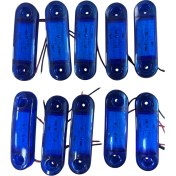 Resim 9 LED Parmak Lamba Oval 24V Mavi Su Geçirmez E Belgeli 10 Adet Fiyatı TAS.018M 