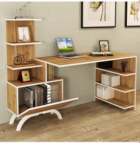 Resim Kalenderdekor1 Kalender Dekor Olivia Çalışma Masası Olv04 Meşe 