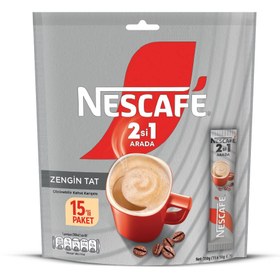 Resim Nescafe 2'si 1 Arada Zengin Tat Kahve 15'li 