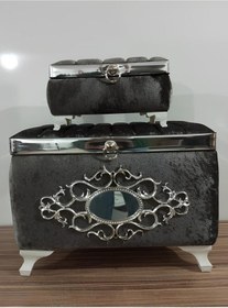 Resim Sonem Çeyiz Sandık Gelin Damat Bohça Nişan Çeyiz Sandığı 2li 0307 