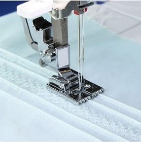 Resim Janome Ev Tipi Uyumlu Dikiş Makinesi Nervür Ayağı 9 Kanal 