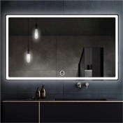 Resim Dnr-Mirror80x120 Cm Dokunmatik Beyaz Ledli Dikdörtgen Banyo Aynası 