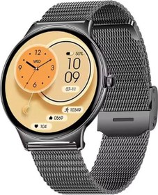 Resim Haino Teko Watch Ultra 5 Amoled Ekran Super Slim Tasarım WaterProof 3 Kordonlu Akıllı Saat Titanyum Siyah 
