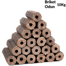 Resim Diamond Briket Şömine Odunu 10Kg Preslenmiş Zehirsiz 