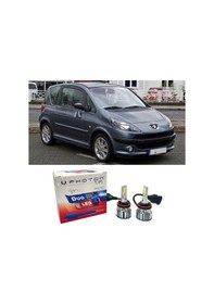 Resim Peugeot 1007 Uzun+kısa Far Ampulü H4 Duo Yeni Seri Beyaz 2005-2009 